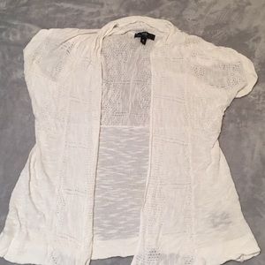 White cardigan